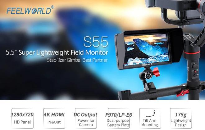 НАКАМЕРНЫЙ МОНИТОР FEELWORLD S55